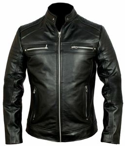 Hot <b>Sale</b> Men Clothing Leather Jacket Fashion Wear New Fashion Men Windproof Leather Jacket best <b>for</b> OEM services cheap quality - Product Image 1
