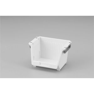 Inomata 01 Petits bacs et boîtes de rangement en plastique à 2 niveaux blancs - Product Image 1