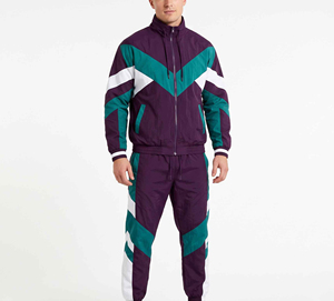 Custom Made Men's 2-in-1 <b>Windbreaker</b> Jacket Tracksuit Set Quick Dry Breathable Polyester/Nylon <b>Vintage</b> Style Full-Length Sleeves - Product Image 6