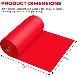 Tovaglia in Plastica Monouso Premium con Bordo per Tutti i Tipi e Forme di Tavoli - Product Image 2