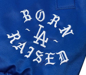 Wholesale Custom Logo Embroidery High Quality 100% Satin Polyester <b>Waterproof</b> Reversible Breathable Men's Bomber <b>Jacket</b> - Product Image 3