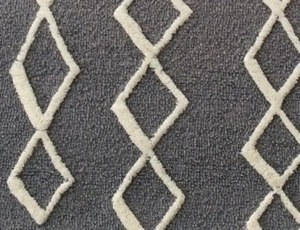 Elegant Modern Hand Tufted <b>Thick</b> Wool Loop Pile Canvas Backing Area <b>Rug</b> Textured Geometrical Design Non-Slip Durable Heavy Areas - Product Image 4
