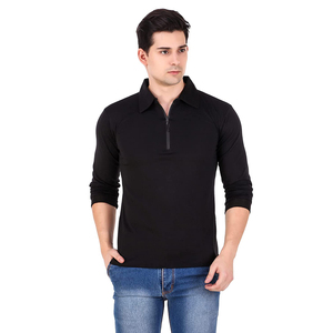 Camiseta de Golf Personalizada para Hombre, Tallas Grandes, Logotipo Bordado, Tejido Transpirable, Lona Sólida, Marca Propia - Product Image 1