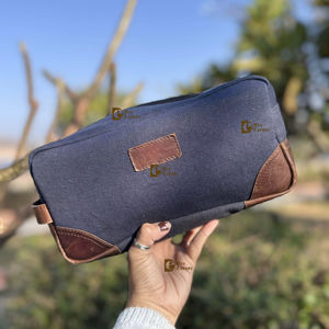 Unique Designer Genuine Leather Zipper Men & <b>Women</b> <b>Toiletry</b> Organizer Travel Cosmetic real Leather Makeup <b>Bags</b> With Handle - Product Image 1