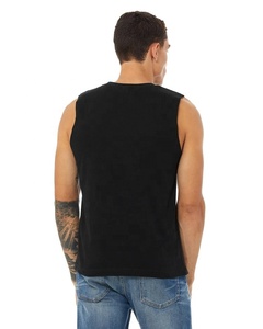 Camiseta Deportiva Casual para Hombre, Ajustada, 100% Algodón, sin Mangas, con Estampado Gráfico, Venta al Por Mayor - Product Image 4
