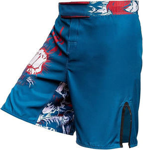 Shorts MMA personnalisés OEM unisexes, shorts de grappling par sublimation, arts martiaux, polyester respirant, séchage rapide, vente en gros OEM - Product Image 1