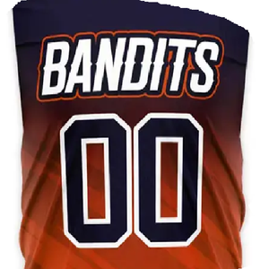 Camiseta de Fútbol 7v7 sin Mangas con Cuello Redondo, Spandex, Naranja y Negro, Sublimada, Transpirable, que Absorbe la Humedad, para Adultos - Product Image 5
