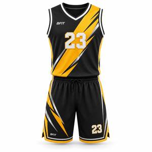 Ensemble d'uniformes de basketball respirants imprimés pour adultes – Maillot sans manches et short en mesh pour entraînement – Kit d'équipe personnalisé - Product Image 2