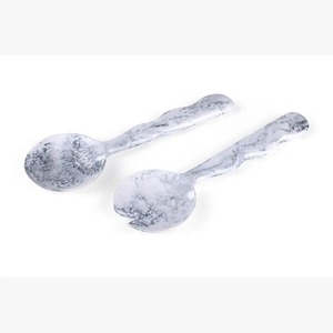 Green resin <b>Serving</b> <b>Spoons</b> Long Handle Lightweight Modern Design Party Utensils - Product Image 3