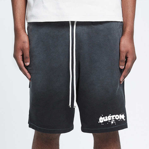 Shorts Bermuda en Coton Noir pour Homme, Taille Mi-Haute, Cordon de Serrage, Décontracté avec Poches, Tissu Respirant - Product Image 3