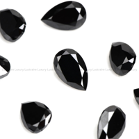 Diamant noir naturel taille poire 3x2mm, opaque, fantaisie, pour la création de bijoux personnalisés : bagues, boucles d'oreilles, bracelets, pendentifs
