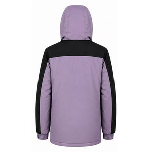 Parka longue à capuche élégante pour homme avec coque résistante à l'eau, construction respirante et rembourrage épais et chaud - Product Image 2
