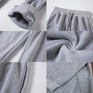 OEM Men's <b>Long</b> Sleeve Oversize Pullover Hoodie Set Eco-Friendly 65% Cotton 35% Polyester Windproof Lightweight Solid <b>Winter</b> - Product Image 6