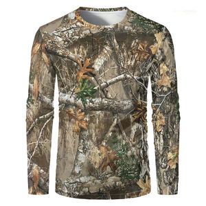 Camisas de Pesca de Manga Larga, Ropa de Caza, Camisa de Caza Anti UV, Personalizada con Protección UPF 50+, Poliéster Seco, Camuflaje, Camisetas de Caza para Hombre - Product Image 4