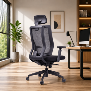 Silla de Oficina KINSHA 3D con Reposabrazos Ajustables, Diseño Ergonómico en PU, Silla Giratoria Moderna con Ajuste Eléctrico - Product Image 1