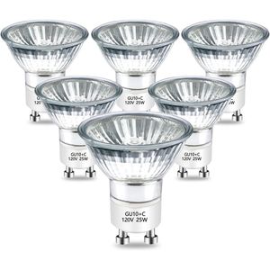 Ampoule halogène dimmable GU10 120V 25W blanc chaud 2800K pour chauffe-bougie et diffuseur de parfum M - Product Image 1