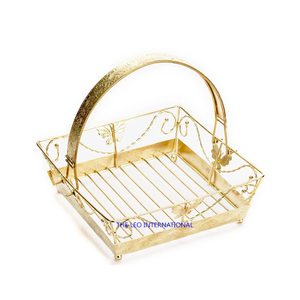 Gold Plating Metal <b>Storage</b> Containers Fruits Gift <b>Basket</b> Vegetable and Fruit Serving <b>Storage</b> <b>Baskets</b> Set of 3 - Product Image 2