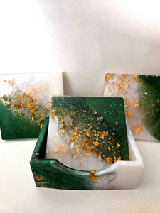 Posavasos de Resina Hecho a Mano de Alta Calidad con Efecto de Olas Oceánicas para Uso en el Hogar y la Oficina a Bajo Precio - Product Image 6