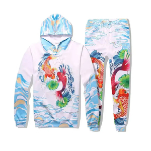 Men Winter Casual Sublimation Tracksuit High Quality Quick Dry Breathable Lightweight 100% Polyester Low MOQ Custom Sizes - Product Image 1