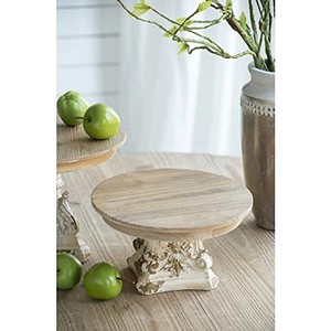 ฐานวางเค้กไม้สนสีขาวแบบเรียบง่ายสไตล์บ้านไร่ขายส่ง - Product Image 3