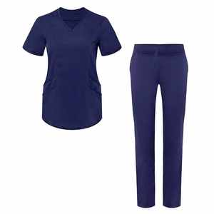 Conjunto de Pantalones Deportivos y Top, Uniforme Médico Profesional, Uniforme de Enfermería, Tejido de Punto Cómodo, Unisex - Product Image 6