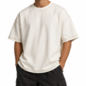 Camisetas de Hombre al por Mayor, 100% Algodón, 180g, Corte Holgado, Impresión Digital, Estilo Hip Hop, Calidad de Lujo, Personalizables - Product Image 2