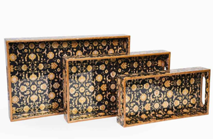 ชุดถาดไม้ทำมือ CraftsHub พรีเมียม 3 ชิ้น ถาดเรซิ่นอีพ็อกซี่ตกแต่งอย่างสวยงาม สำหรับใช้ในครัว โต๊ะอาหาร หรือเป็นของขวัญ - Product Image 3
