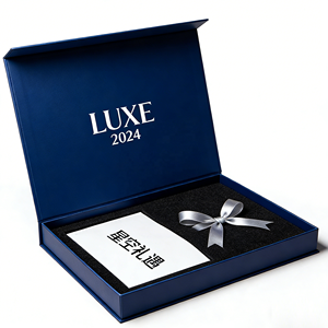 Caja de regalo magnética plegable Premium Sense para camisa POLO de hombre con forro de esponja y logotipo personalizado - Product Image 1