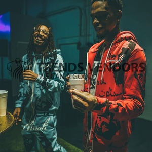 Conjunto Deportivo de Pantalones Anchos con Cordón Lateral y Sudadera con Capucha de Forro Polar para Hombre, con Bordado Chenille Personalizado, Ideal para Invierno - Product Image 6