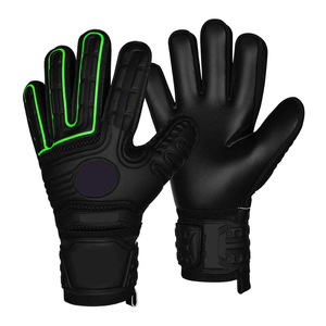High Quality Custom Made Full <b>Finger</b> Waterproof Adjustable Lace-Up Closure Wrist <b>Strap</b> Football Goalkeeper Gloves Outdoor Use - Product Image 1