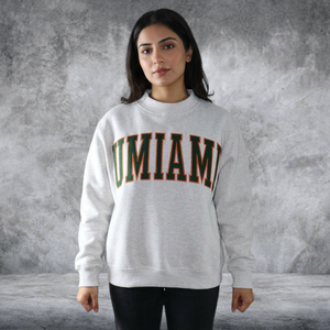 เสื้อสเวตเชิ้ตผ้าฝ้ายคอเต่าสำหรับผู้หญิง ยี่ห้อ U Miami รุ่นหนาพิเศษ ทรงโอเวอร์ไซส์ แบบเรียบ ไม่มีลาย  ผลิตโดยโรงงานผู้ผลิต OEM - Product Image 2