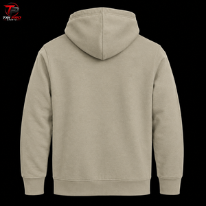 Sudadera con Capucha para Hombre, Resistente al Ácido, para Invierno, Caza, Color Caqui, con Diseño Gráfico de Barra de Camuflaje en el Centro - Product Image 5