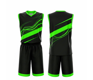 Maillot de basket sublimé de haute qualité, uniforme d'équipe personnalisé, vente en gros, en polyester respirant et à séchage rapide, pour hommes et femmes - Product Image 2