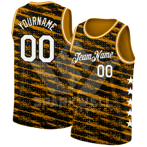 Maillot de basket-ball personnalisé sublimé, design rayé, débardeur en polyester respirant, unisexe, adulte, toutes saisons, vêtements d'équipe - Product Image 5
