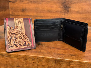 Nueva billetera de cuero hecha a mano para hombre, tarjeta de posición de múltiples tarjetas, venta al por mayor, billetera corta plegable de cuero genuino informal de gran capacidad - Product Image 3