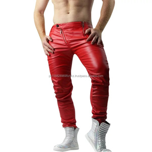 Men's Breathable Motorbike Leather <b>Trouser</b> High Quality Genuine Cowhide Leather Customizable OEM Service Motorcycle Riding Pants - Product Image 3
