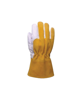 Gants de soudeur TIG/MIG en cuir de vachette couleur personnalisée, résistants au feu, durables, certifiés EN407, respirants/confortables, anti-choc - Product Image 5