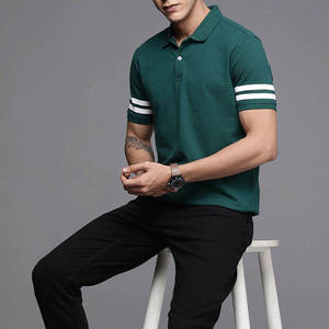 Summer Printed Polyester Outdoor Breathable Plus Size Short Sleeve <b>Zip</b> <b>up</b> Men's <b>Polo</b> Shirts - Product Image 5