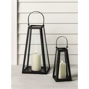 Lanterne décorative moderne en métal noir en forme de cage à oiseaux, porte-bougie en fer pour centre de table de mariage, décoration extérieure de jardin et de maison, vente en gros - Product Image 4