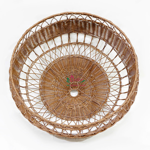 Abat-jour en plastique fait main en forme de cloche, style bohème, écologique, décoration artisanale - Product Image 3