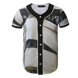 Maillots de baseball et de softball respirants 100% polyester pour sports de plein air, design personnalisé avec impression de votre propre logo - Product Image 4