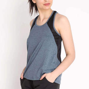 Débardeur de sport à séchage rapide pour femmes, en coton et polyester, disponible en différentes couleurs, OEM - Product Image 3