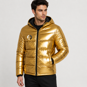 Veste matelassée à capuche pour homme, isolation légère offrant une chaleur fiable, confort élégant, protection moderne contre le froid - Product Image 1