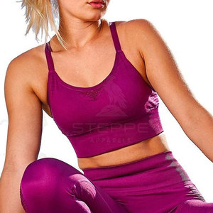 Soutien-gorge de sport pour femme à fort impact, rembourré, bretelles réglables, maille respirante, pour la gym, le yoga, le fitness et l'entraînement athlétique - Product Image 3