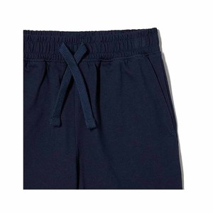 Women's White Short Sleeve T-Shirt and Navy Blue Drawstring Shorts Set Cotton Breathable Casual Wear - Product Image 5