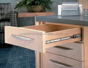 Gabinete moderno para cajones de cocina para el hogar, Viet People, bola de acero chapada en zinc de 45mm, Tobogán de extensión completa, movimiento suave para dormitorio y baño - Product Image 2