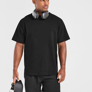 Camiseta Oversize de Hombros Caídos de Alta Calidad al por Mayor 2026, Estilo Vintage Desgastado, con Estampado Personalizado, Fabricantes de Ropa para Hombre - Product Image 1