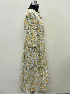 เดรสผ้าฝ้ายทอ 100% ทรงเอ็มไพร์ คอวี แขนสั้น ทรงโอเวอร์ไซส์ สไตล์เบบี้ดอลล์ สำหรับผู้หญิง ใส่ได้ทุกวัน ทุกฤดู - Product Image 4