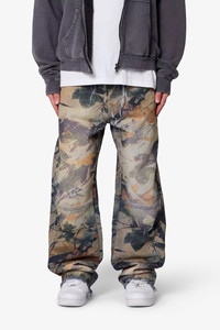 Jeans en denim personnalisés de haute qualité, lavage vintage, impression 3D, effet vieilli, coupe large, streetwear, hip-hop, OEM ODM, coton, jeans en denim pour hommes - Product Image 5