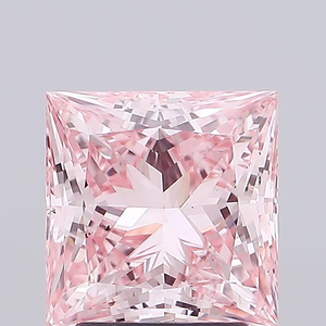 Diamant rose fantaisie de taille princesse, cultivé en laboratoire, pierre lâche de forme carrée pour la fabrication de bijoux - Product Image 2